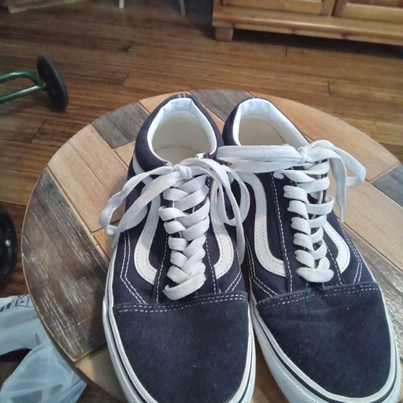 Vans Classic Blue and White Men´s Sneakers Size 6.5...